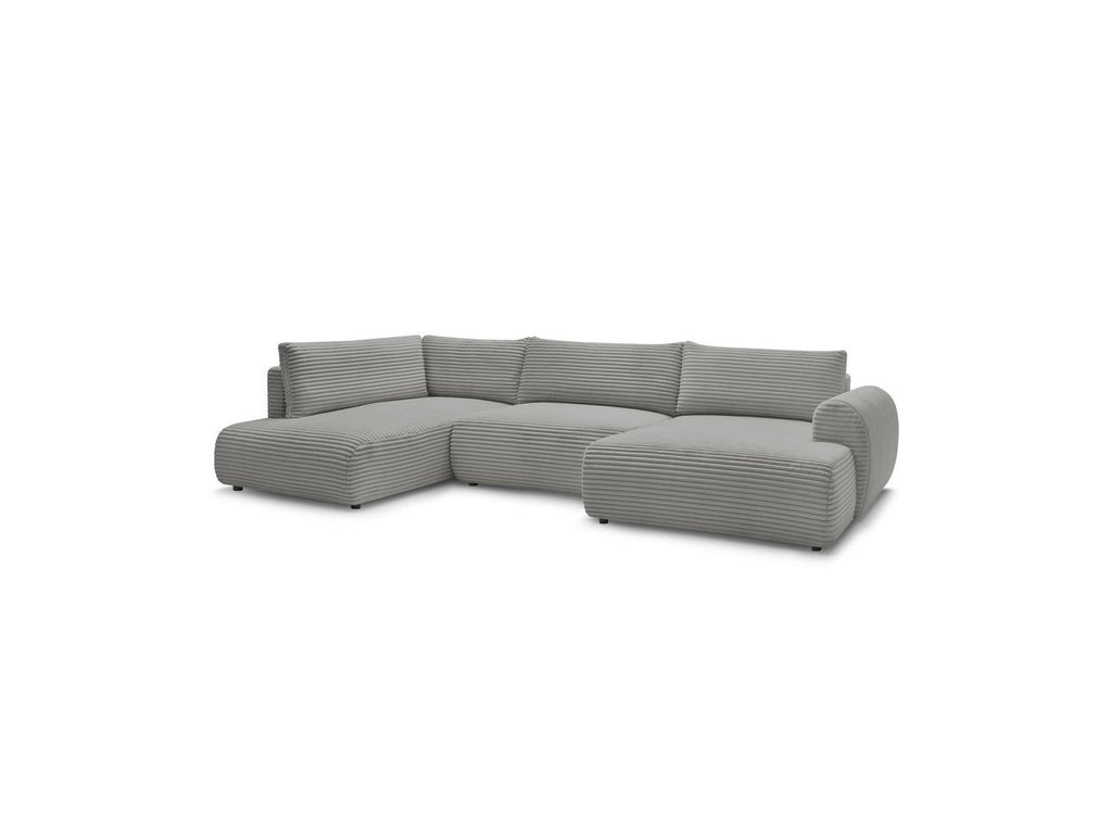 Lucien - Panoramic Convertible Sofa with Storage - Soft Wide-Rib Corduroy - Right-Hand Corner