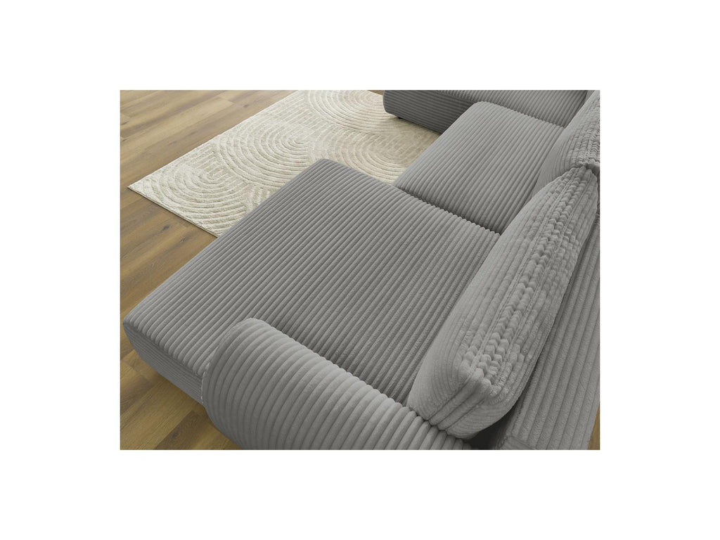 Lucien - Panoramic Convertible Sofa with Storage - Soft Wide-Rib Corduroy - Right-Hand Corner