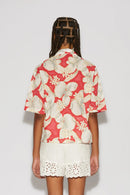 CHEMISE TONY HONOLULU ROUGE