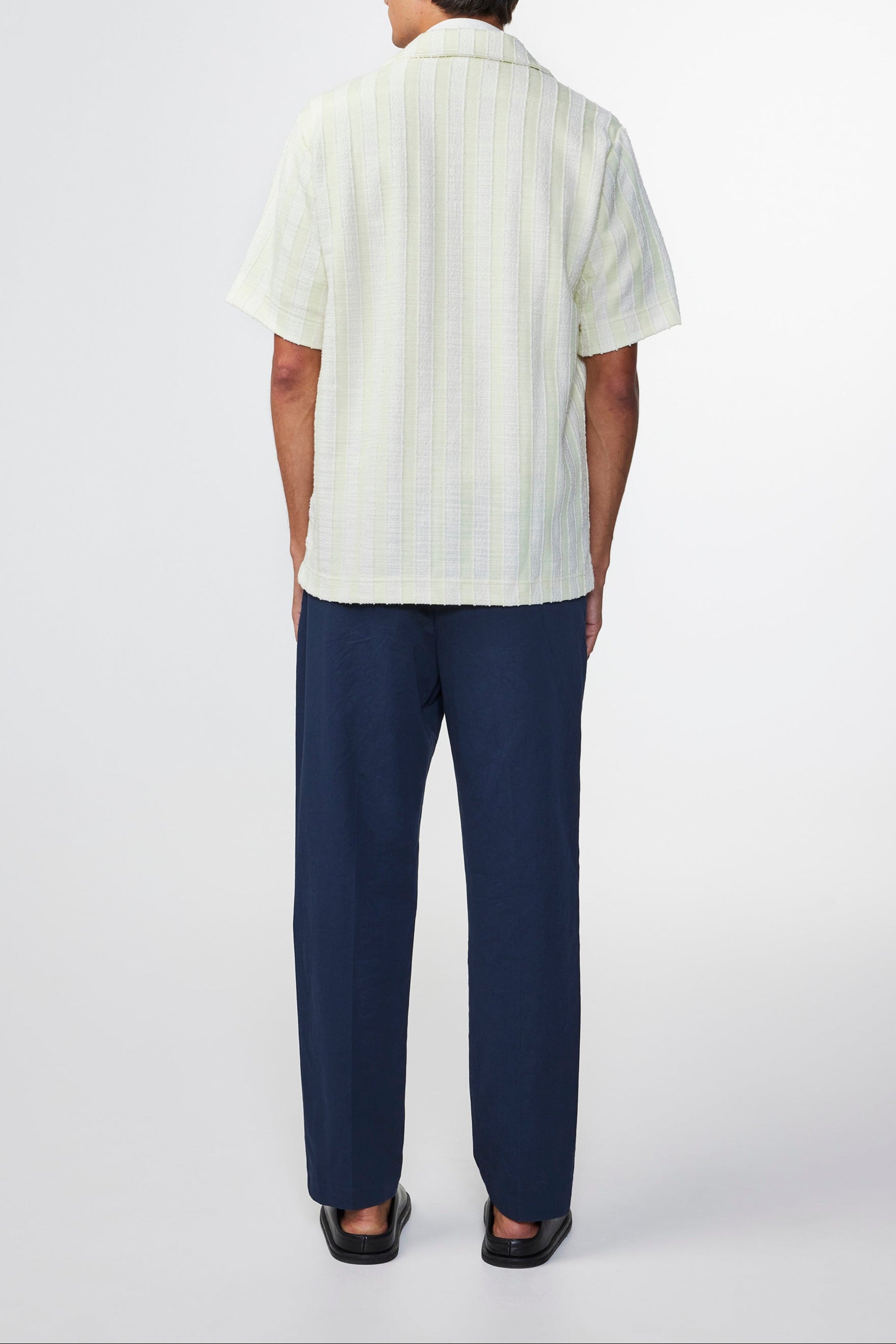 Camisa Julio SS - Moss Stripe