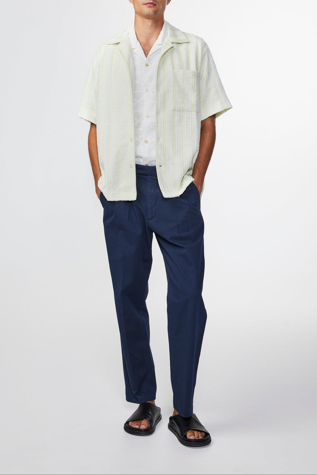 Camisa Julio SS - Moss Stripe