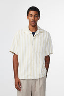 NN07 - Julio SS Shirt - Khaki Stripe
