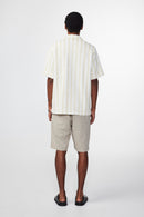 NN07 - Chemise Julio SS - Khaki Stripe