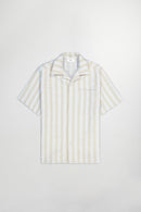 NN07 - Julio SS Shirt - Khaki Stripe