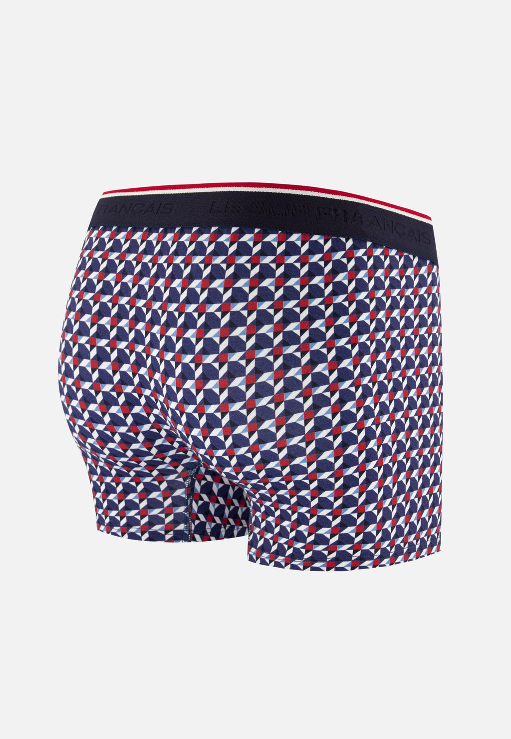 Boxer Marius Puzzle In Cotone - Blu Acciaio