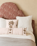 Coussin - Sky Cocoon - Lin Rose Nude - Passepoil Ogee Rose Petal