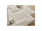 Panoramic Convertible Sofa with Storage - Lucien - Smooth Fabric - Left-Hand Corner