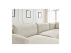 Panoramic Convertible Sofa with Storage - Lucien - Smooth Fabric - Left-Hand Corner