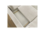 Panoramic Convertible Sofa with Storage - Lucien - Smooth Fabric - Left-Hand Corner