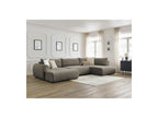 Panoramic Convertible Sofa with Storage - Lucien - Smooth Fabric - Left-Hand Corner