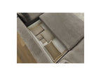 Panoramic Convertible Sofa with Storage - Lucien - Smooth Fabric - Left-Hand Corner