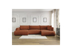 Panoramic Convertible Sofa with Storage - Lucien - Smooth Fabric - Left-Hand Corner