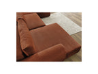 Panoramic Convertible Sofa with Storage - Lucien - Smooth Fabric - Left-Hand Corner