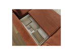 Panoramic Convertible Sofa with Storage - Lucien - Smooth Fabric - Left-Hand Corner
