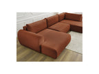 Panoramic Convertible Sofa with Storage - Lucien - Smooth Fabric - Left-Hand Corner