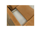 Panoramic Convertible Sofa with Storage - Lucien - Smooth Fabric - Left-Hand Corner