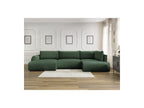 Panoramic Convertible Sofa with Storage - Lucien - Smooth Fabric - Left-Hand Corner