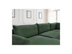Panoramic Convertible Sofa with Storage - Lucien - Smooth Fabric - Left-Hand Corner