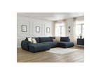 Panoramic Convertible Sofa with Storage - Lucien - Smooth Fabric - Left-Hand Corner