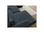 Panoramic Convertible Sofa with Storage - Lucien - Smooth Fabric - Left-Hand Corner