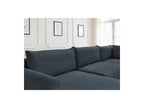 Panoramic Convertible Sofa with Storage - Lucien - Smooth Fabric - Left-Hand Corner