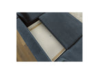 Panoramic Convertible Sofa with Storage - Lucien - Smooth Fabric - Left-Hand Corner