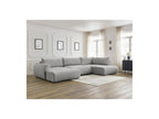 Panoramic Convertible Sofa with Storage - Lucien - Smooth Fabric - Left-Hand Corner