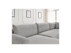 Panoramic Convertible Sofa with Storage - Lucien - Smooth Fabric - Left-Hand Corner