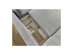Panoramic Convertible Sofa with Storage - Lucien - Smooth Fabric - Left-Hand Corner