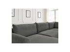 Panoramic Convertible Sofa with Storage - Lucien - Smooth Fabric - Left-Hand Corner