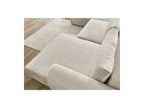 Panoramic Convertible Sofa with Storage - Lucien - Smooth Fabric - Right-Hand Corner
