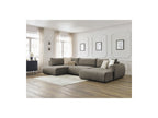 Panoramic Convertible Sofa with Storage - Lucien - Smooth Fabric - Right-Hand Corner