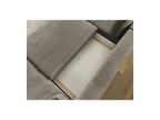 Panoramic Convertible Sofa with Storage - Lucien - Smooth Fabric - Right-Hand Corner