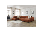 Panoramic Convertible Sofa with Storage - Lucien - Smooth Fabric - Right-Hand Corner