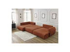 Panoramic Convertible Sofa with Storage - Lucien - Smooth Fabric - Right-Hand Corner