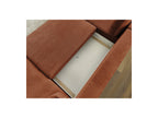 Panoramic Convertible Sofa with Storage - Lucien - Smooth Fabric - Right-Hand Corner