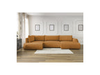 Panoramic Convertible Sofa with Storage - Lucien - Smooth Fabric - Right-Hand Corner