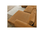 Panoramic Convertible Sofa with Storage - Lucien - Smooth Fabric - Right-Hand Corner