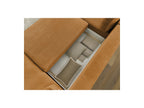 Panoramic Convertible Sofa with Storage - Lucien - Smooth Fabric - Right-Hand Corner