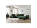 Panoramic Convertible Sofa with Storage - Lucien - Smooth Fabric - Right-Hand Corner