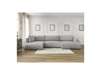 Panoramic Convertible Sofa with Storage - Lucien - Smooth Fabric - Right-Hand Corner