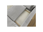 Panoramic Convertible Sofa with Storage - Lucien - Smooth Fabric - Right-Hand Corner