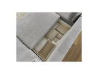 Panoramic Convertible Sofa with Storage - Lucien - Smooth Fabric - Right-Hand Corner