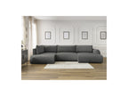 Panoramic Convertible Sofa with Storage - Lucien - Smooth Fabric - Right-Hand Corner