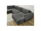 Panoramic Convertible Sofa with Storage - Lucien - Smooth Fabric - Right-Hand Corner