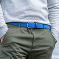 Ceinture Tressée Élastique Unie - Bleuet
