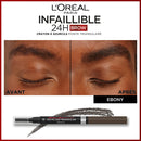 Infaillible 24H Brow Crayon À Sourcils Pointe Triangulaire 1 Ebony