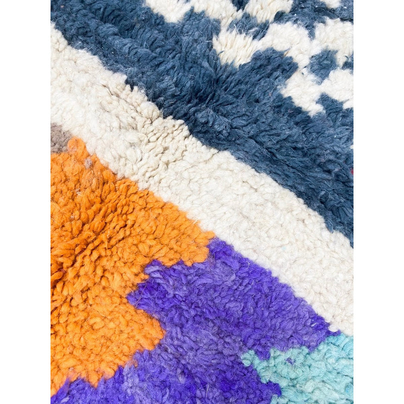 Tapis Berbère Marocain Boujaad - Multicolore