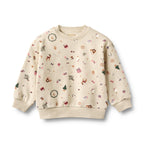 Sweat L/S Elliot - Offwhite Holiday - Enfant