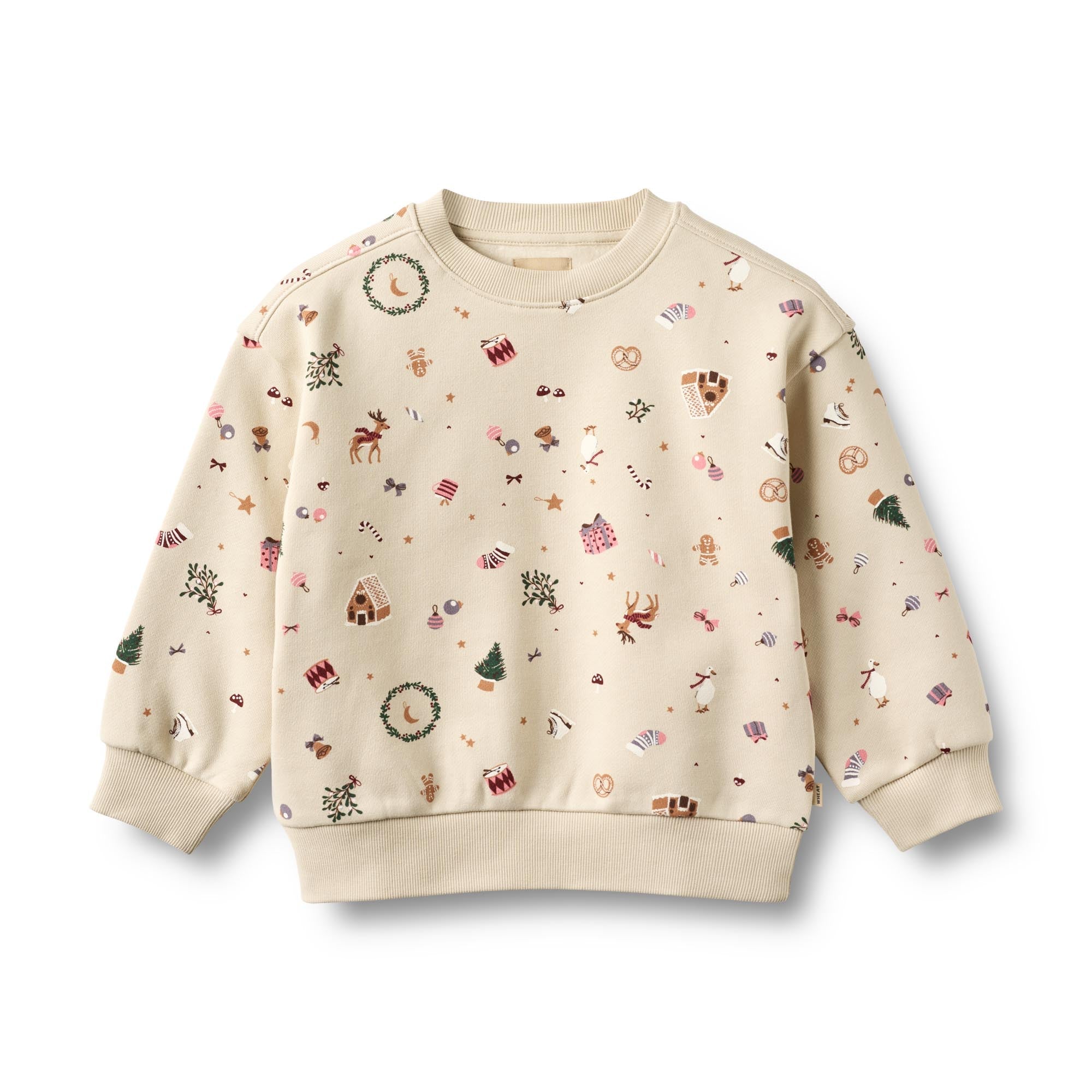 Sweat L/S Elliot - Offwhite Holiday - Enfant